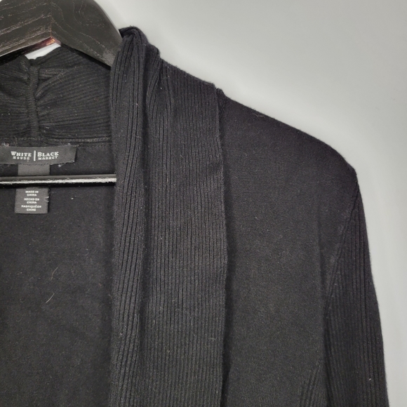 White house black market black open front cardigan - Picture 3 of 12